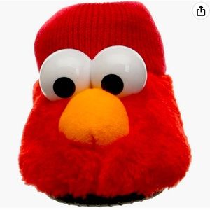 Sesame Street Elmo puppet slipper Boys Girls Socks (Toddler/Littl size L9/10.